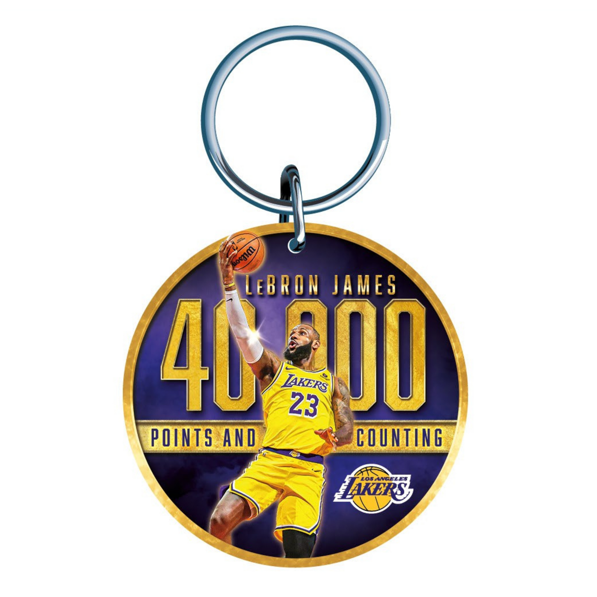 Lakers James 40k And Count Keychain