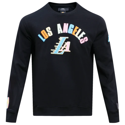 Los Angeles Lakers Washed Neon Fleece Crewneck
