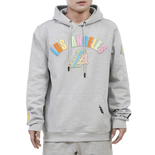 Los Angeles Lakers Washed Neon Fleece PO Hoodie