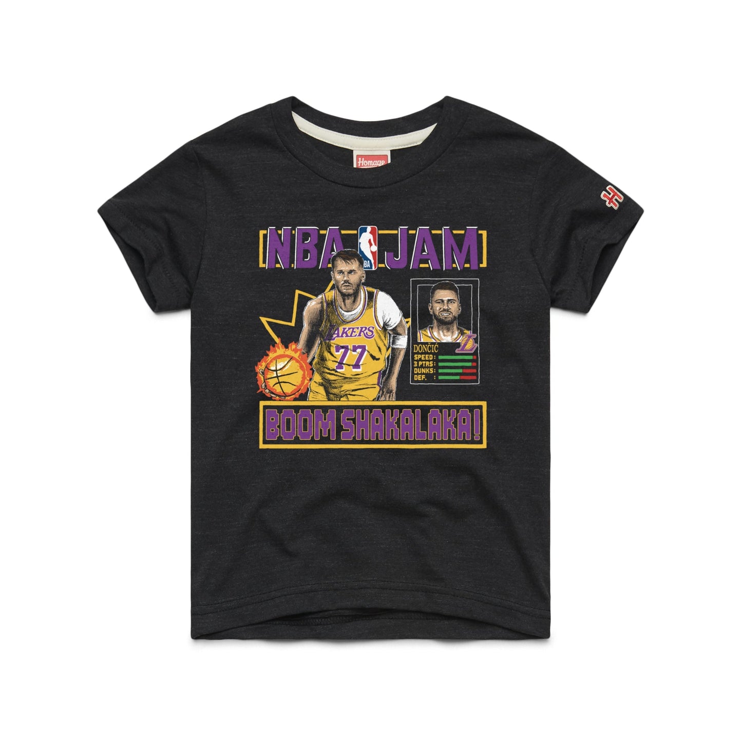 Lakers Youth Luka NBA Jam Boom T-Shirt