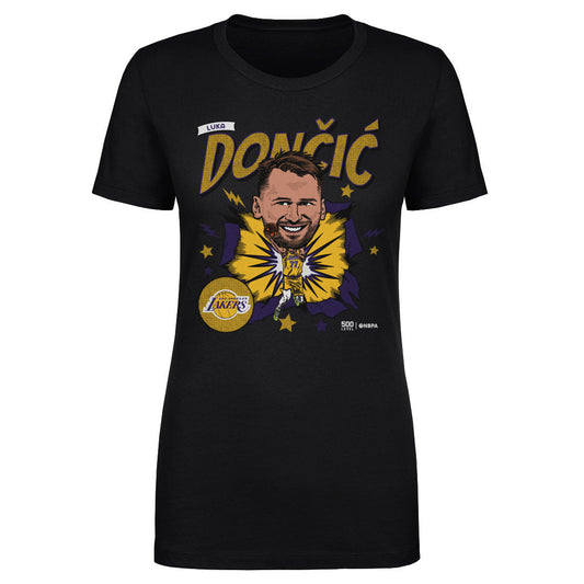 Luka Doncic Los Angeles Lakers Caricature WHT