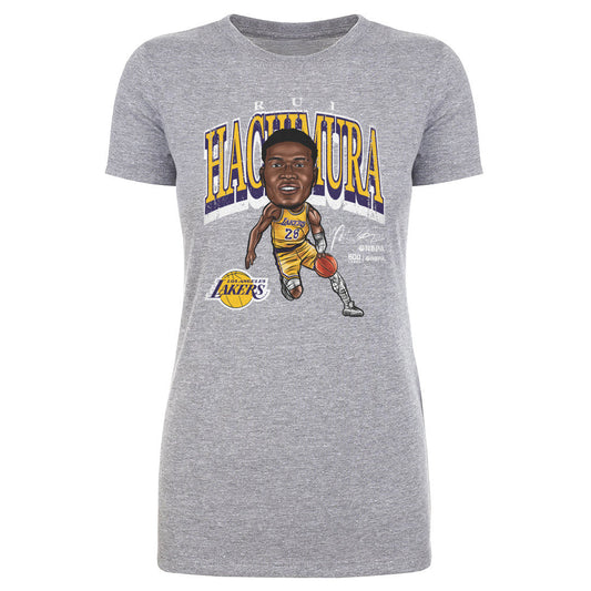Rui Hachimura Los Angeles Lakers Cartoon WHT