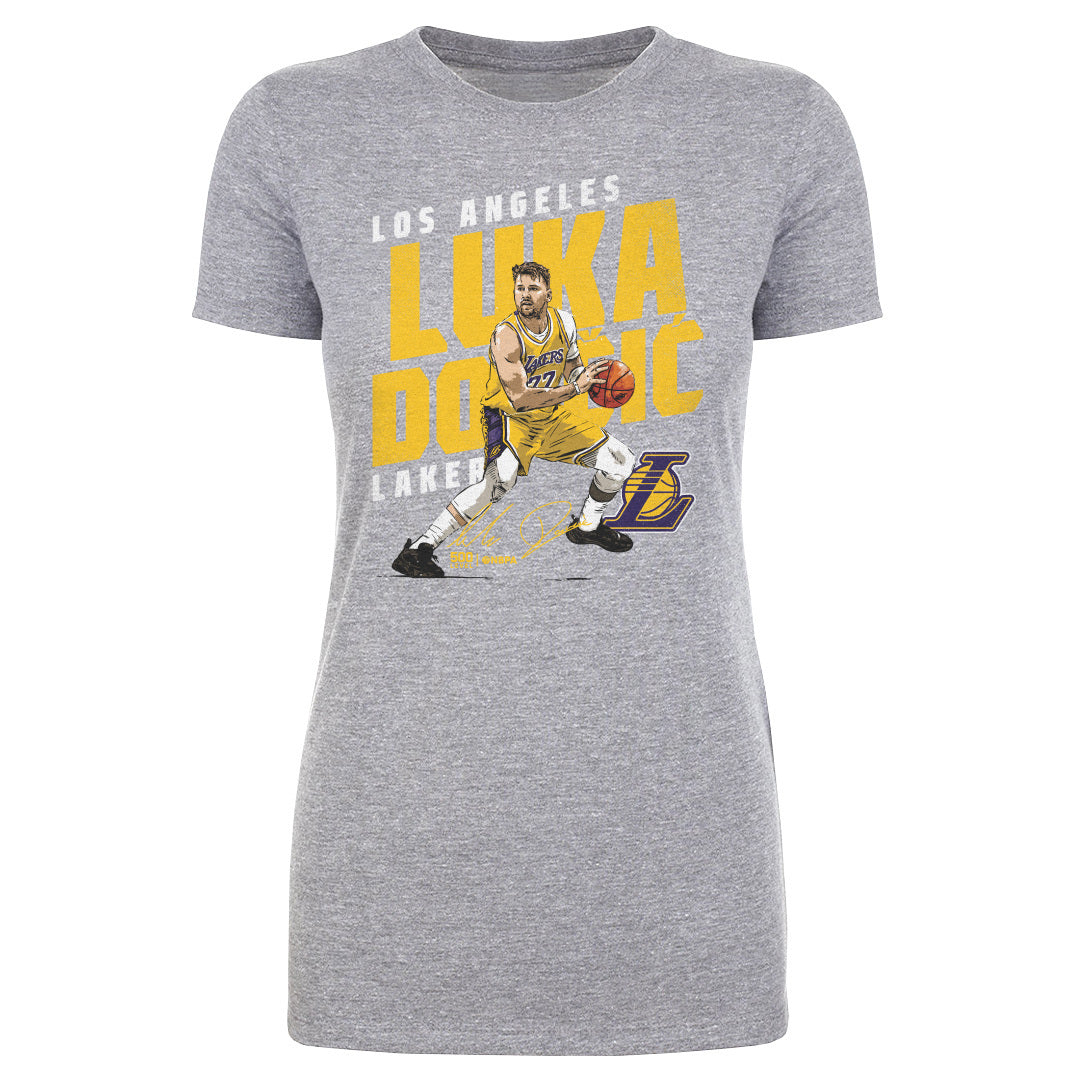 Luka Doncic Los Angeles Lakers Slant WHT