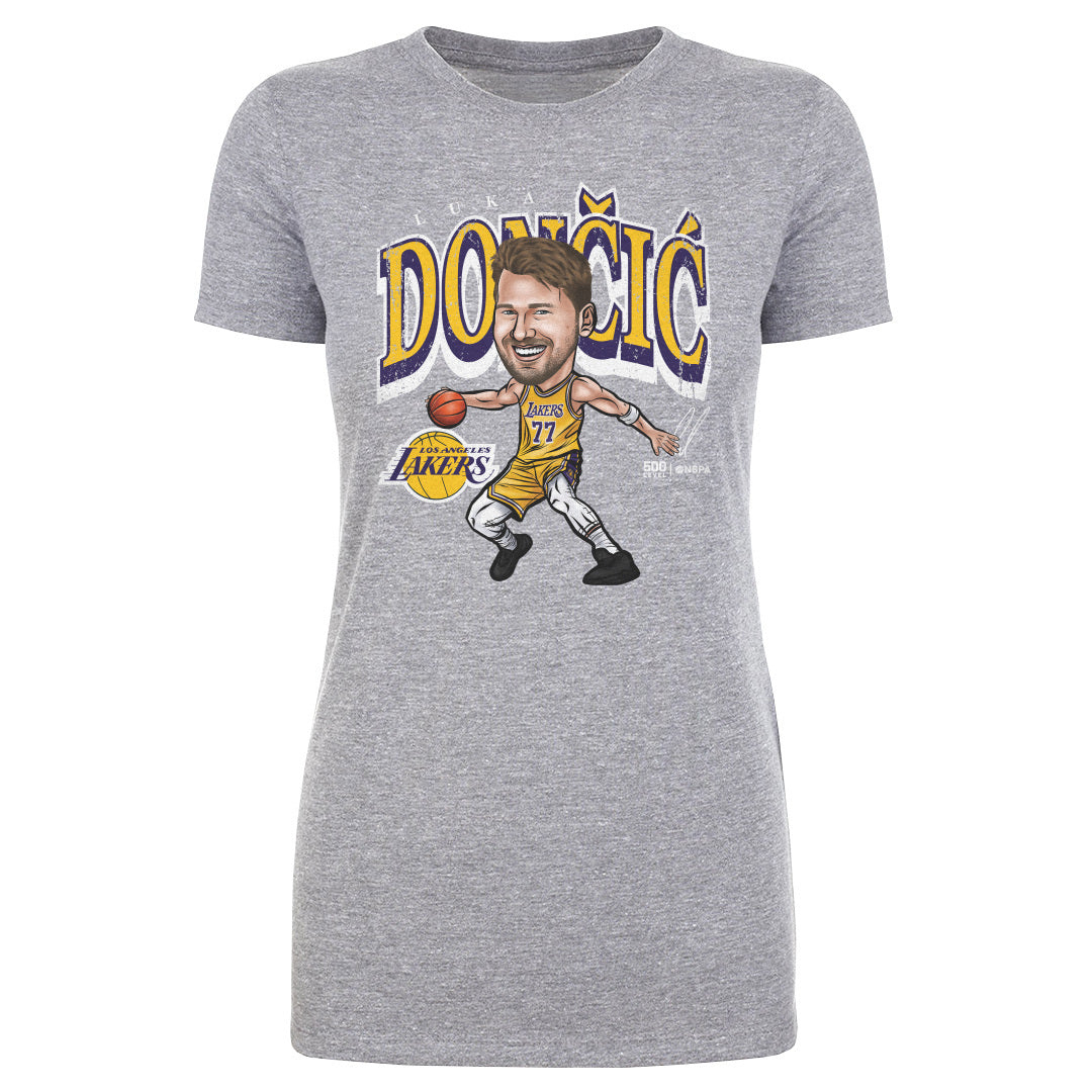 Luka Doncic Los Angeles Lakers Cartoon WHT