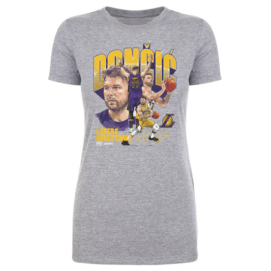 Luka Doncic Los Angeles Lakers Collage WHT