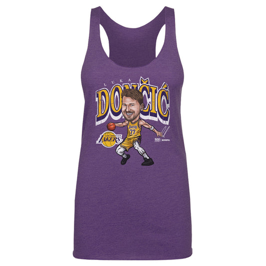 Luka Doncic Los Angeles Lakers Cartoon WHT
