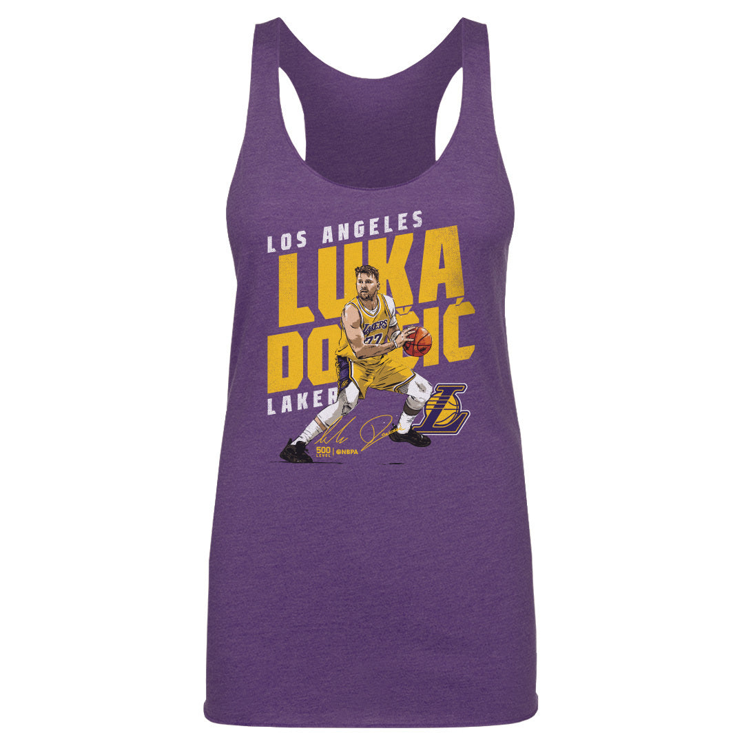 Luka Doncic Los Angeles Lakers Slant WHT