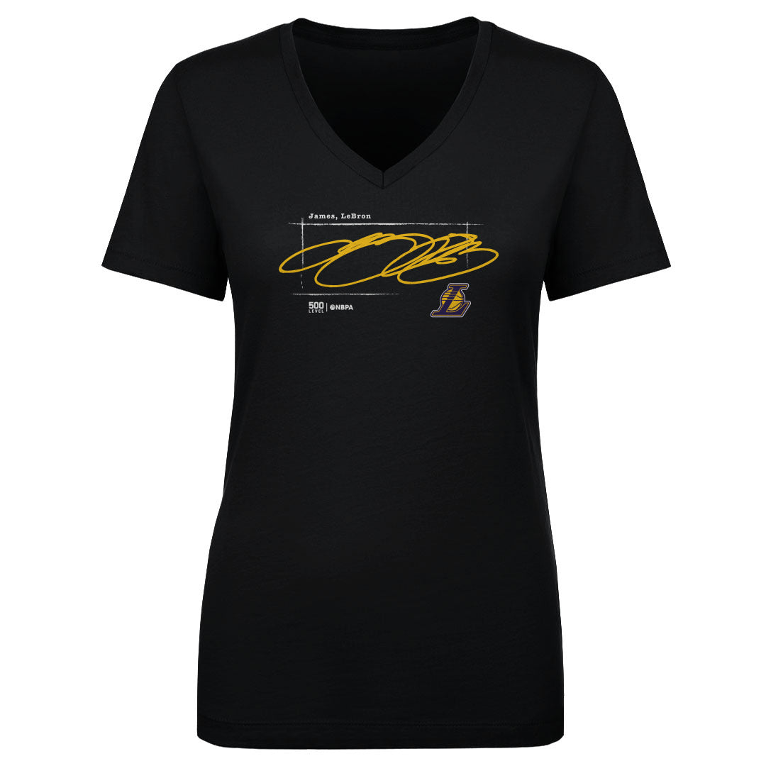 LeBron James Los Angeles Lakers Signature WHT