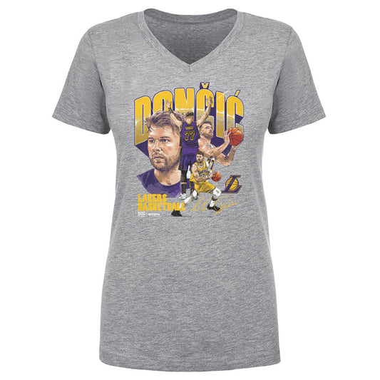 Luka Doncic Los Angeles Lakers Collage WHT