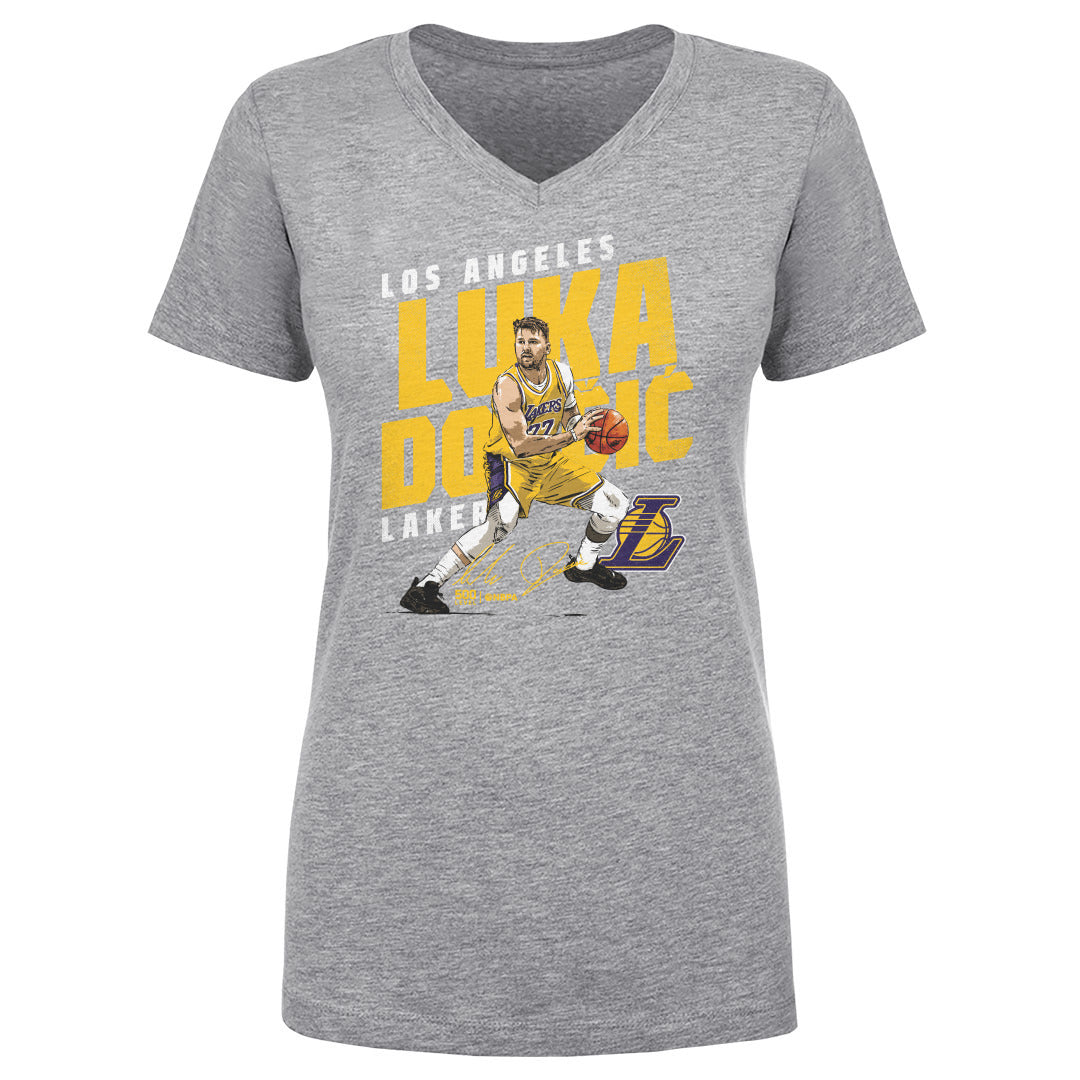Luka Doncic Los Angeles Lakers Slant WHT