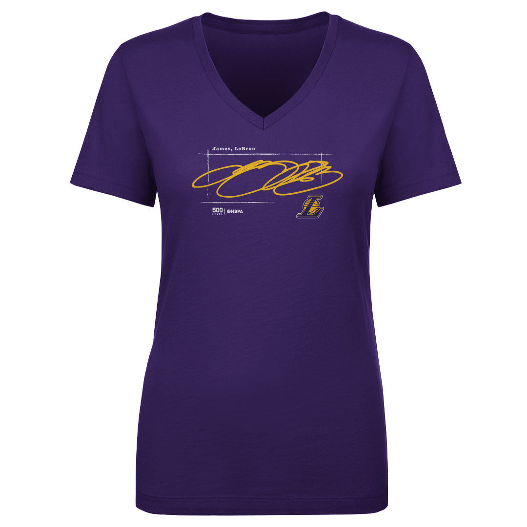 LeBron James Los Angeles Lakers Signature WHT