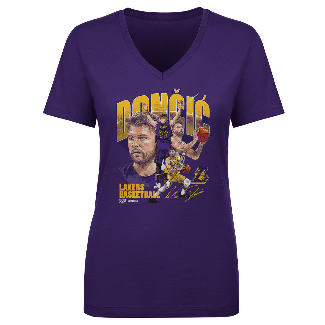 Luka Doncic Los Angeles Lakers Collage WHT