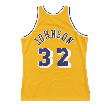 Lakers 84 Johnson Home Jersey