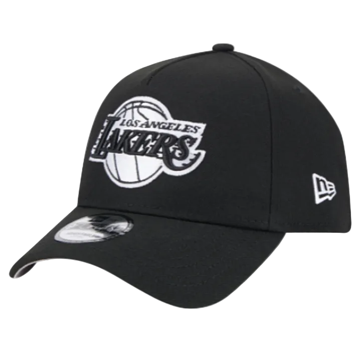 Lakers 940AF Black and White Snapback Hat