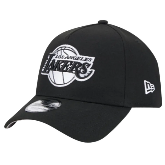 Lakers 940AF Black and White Snapback Hat