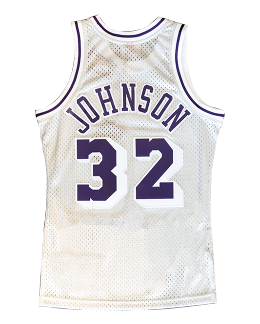 Los Angeles Lakers Platinum Magic Johnson Swingman Jersey