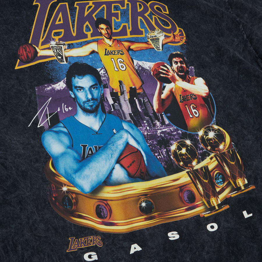 NBA Crowned Tee Lakers Pau Gasol
