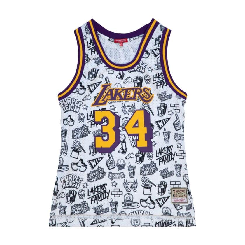 Los Angeles Lakers Women's Doodle O'neals Swingman Jersey