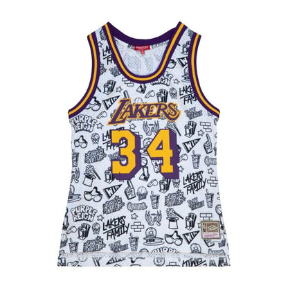 Los Angeles Lakers Women's Doodle O'neals Swingman Jersey