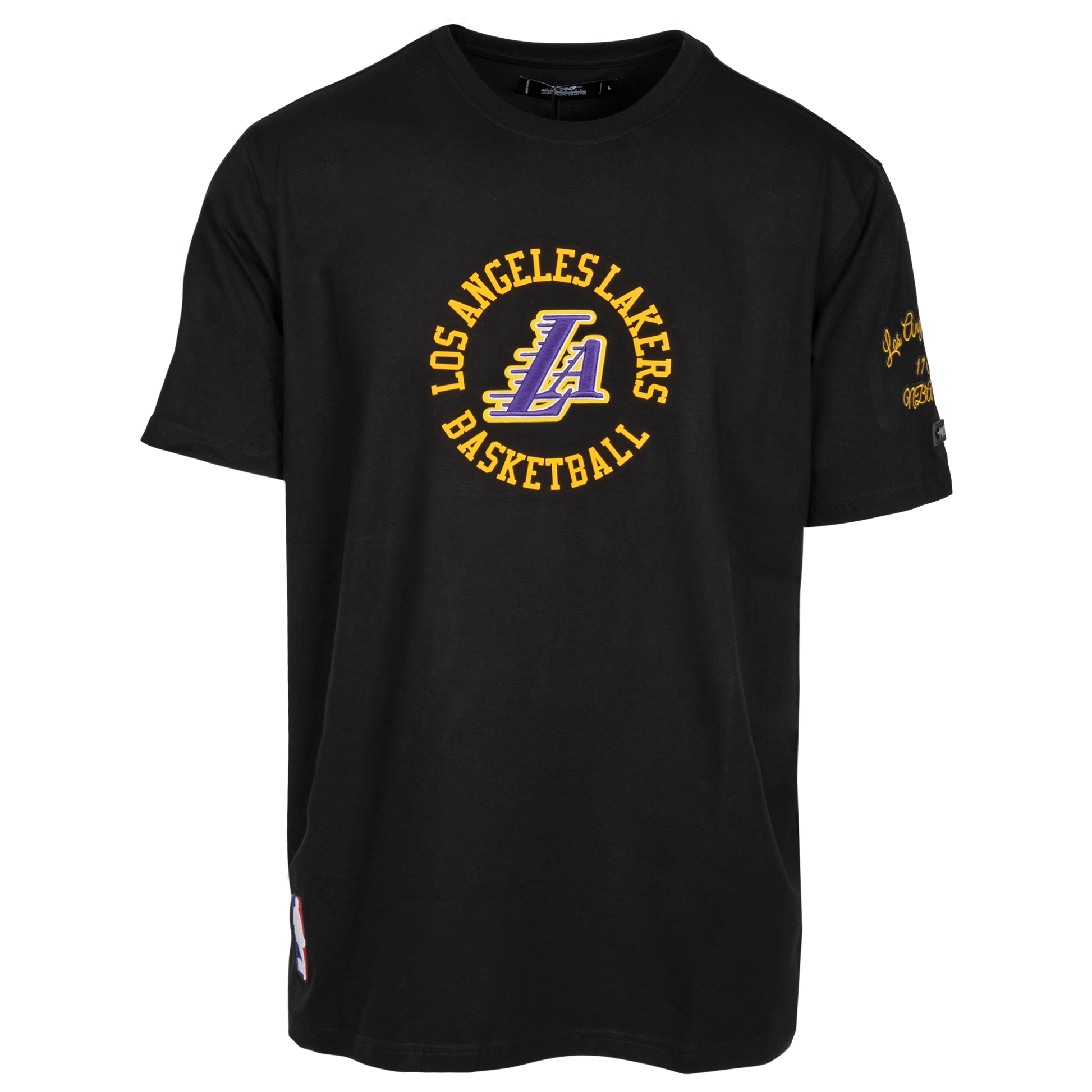 Lakers Hybrid Short Sleeve Blk Tee