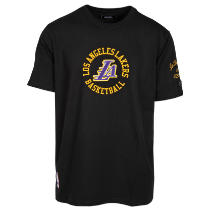 Lakers Hybrid Short Sleeve Blk Tee
