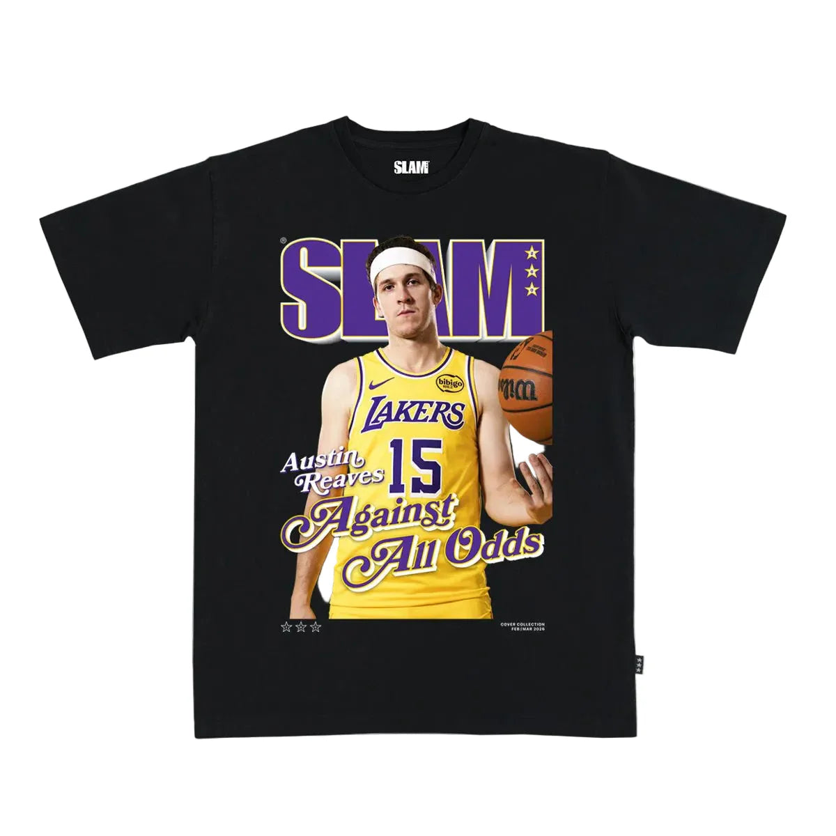Austin Reaves Slam Cover Tee Black